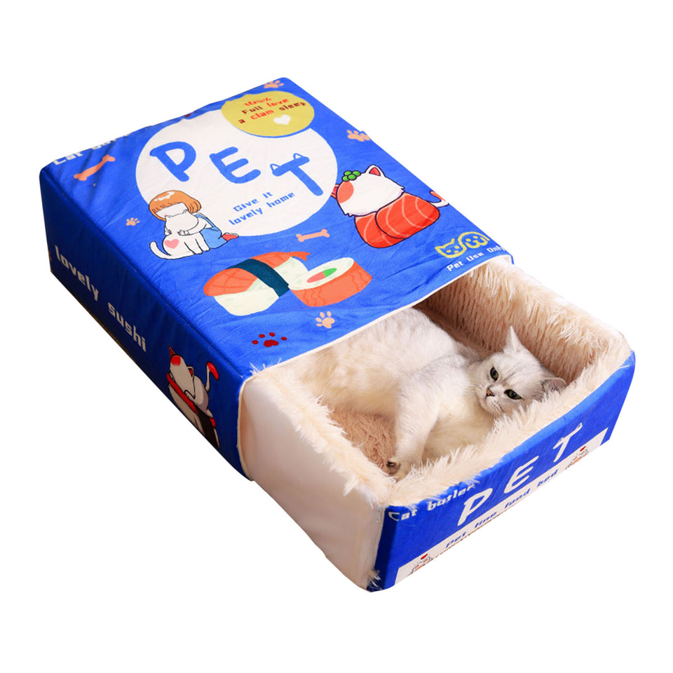 Cartoon Snack Box Cat Bed