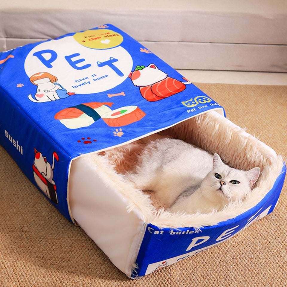 Cartoon Snack Box Cat Bed