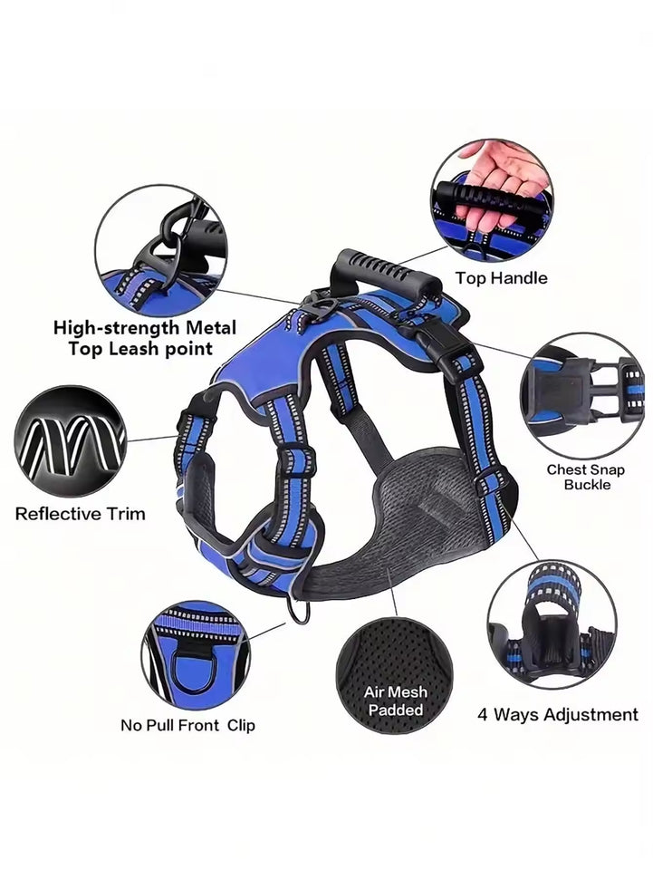 Multi-Functional Dog Harness Set with Leash & Bowl
