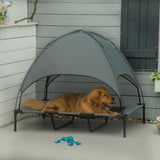 Elevated Foldable Pet Bed with Canopy