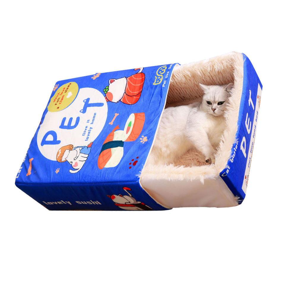 Cartoon Snack Box Cat Bed