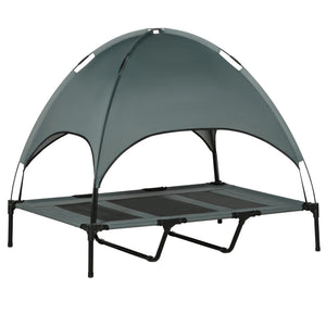 Elevated Foldable Pet Bed with Canopy
