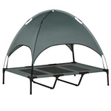 Elevated Foldable Pet Bed with Canopy