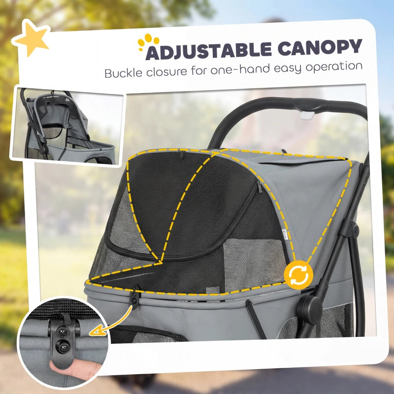 Folding Pet Stroller for Medium Dogs