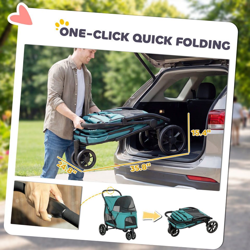 All-Terrain Foldable Dog Stroller
