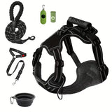 Multi-Functional Dog Harness Set with Leash & Bowl