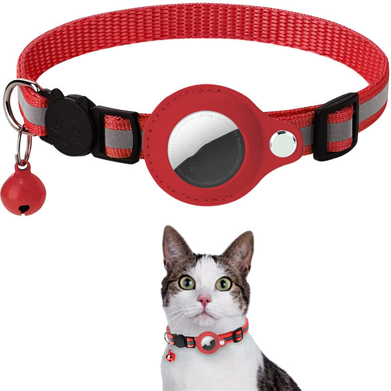 Reflective AirTag® Pet Collar with Waterproof Holder