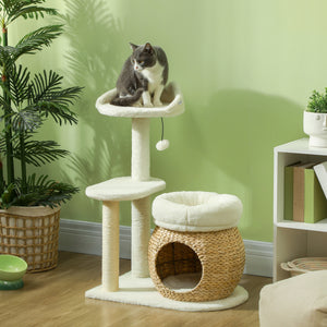 Multi-Level Cat Tree with Scratching Posts & Condo