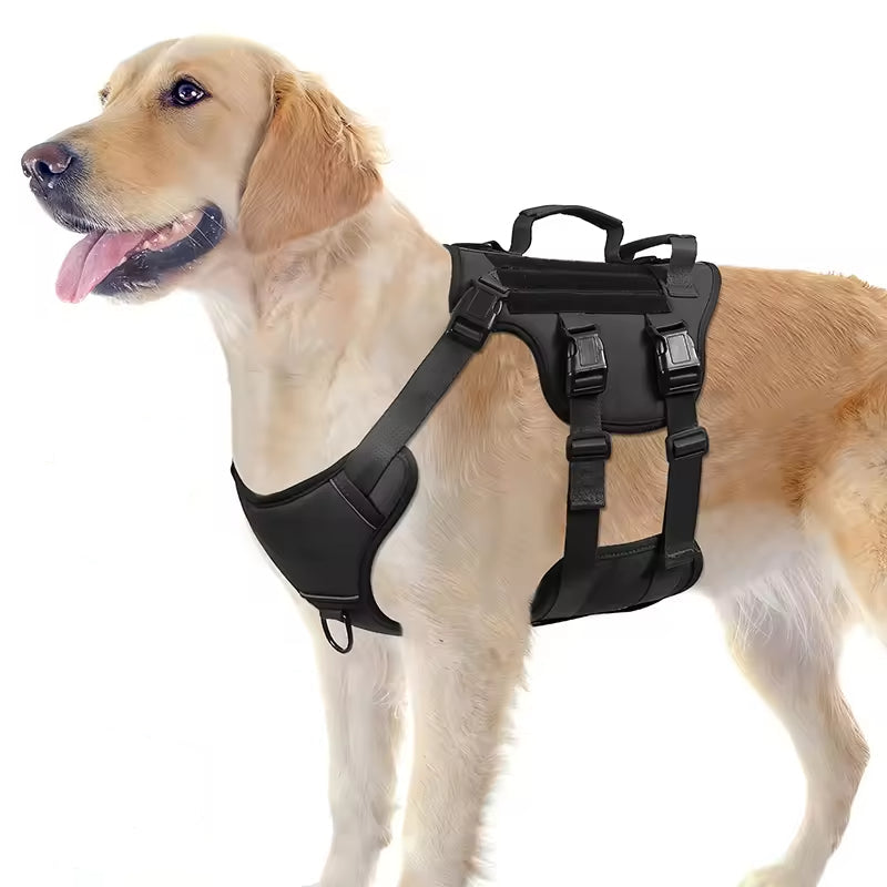 Heat-Resistant Tactical Dog Harness – No-Pull Adjustable Vest