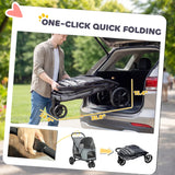 Folding Pet Stroller for Medium Dogs
