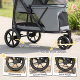Folding Pet Stroller for Medium Dogs