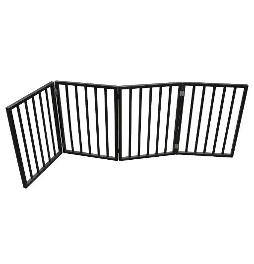 Foldable Wooden Pet Gate – No Installation Required