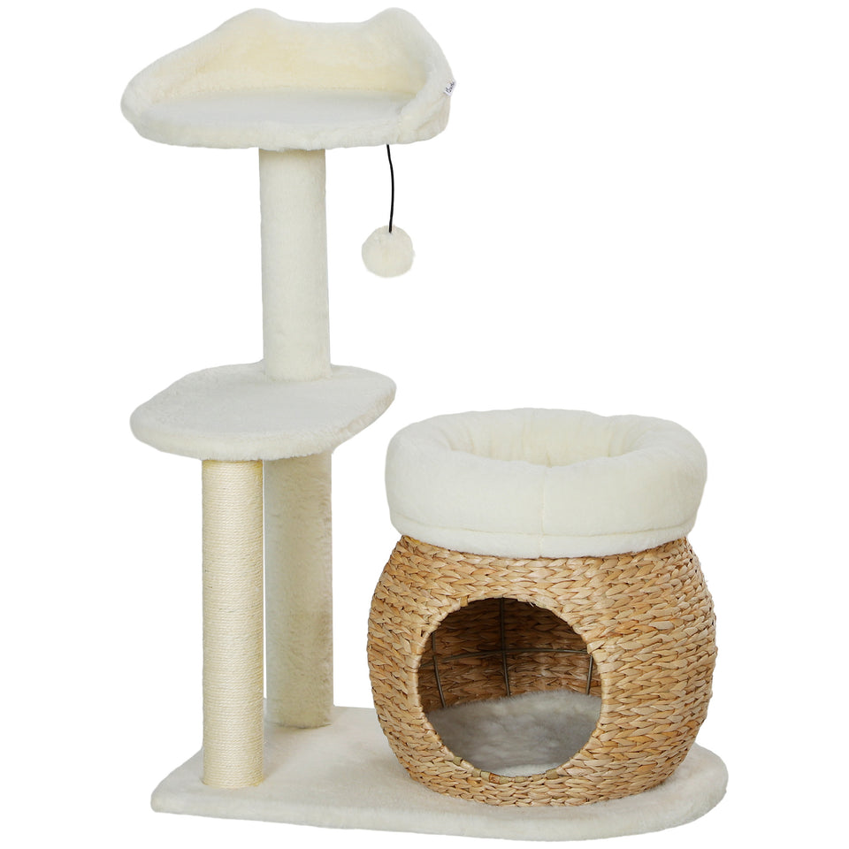 Multi-Level Cat Tree with Scratching Posts & Condo