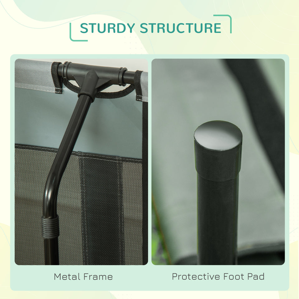 Elevated Foldable Pet Bed with Canopy