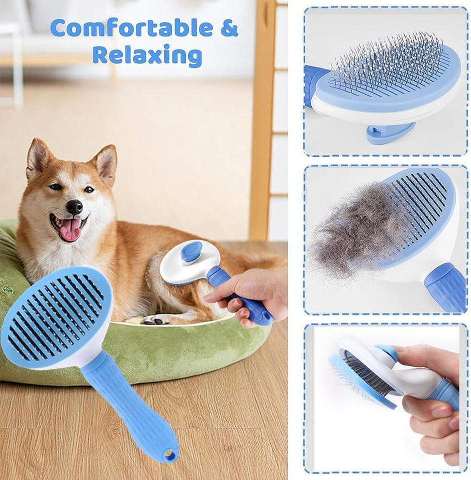 7-Piece Pet Grooming Kit – Brush, Nail Clipper, Flea Comb & More