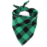 Large Plaid Dog Bandana Set (4 Pack)