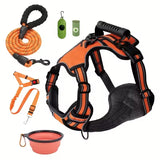 Multi-Functional Dog Harness Set with Leash & Bowl