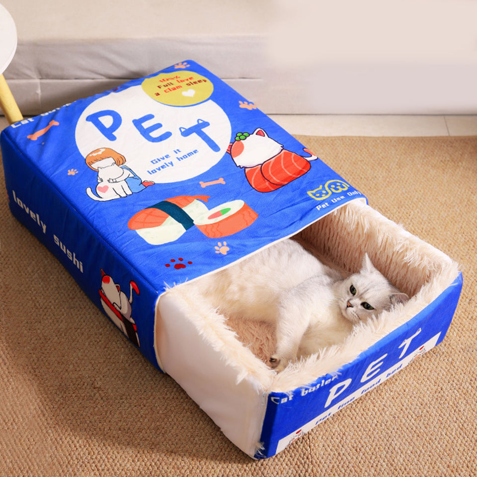 Cartoon Snack Box Cat Bed