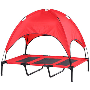 Elevated Dog Cot Bed with Canopy