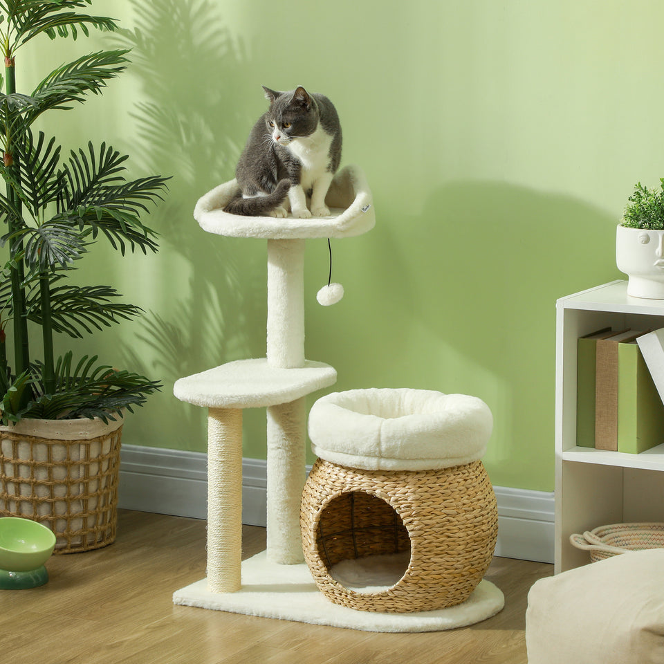 Multi-Level Cat Tree with Scratching Posts & Condo