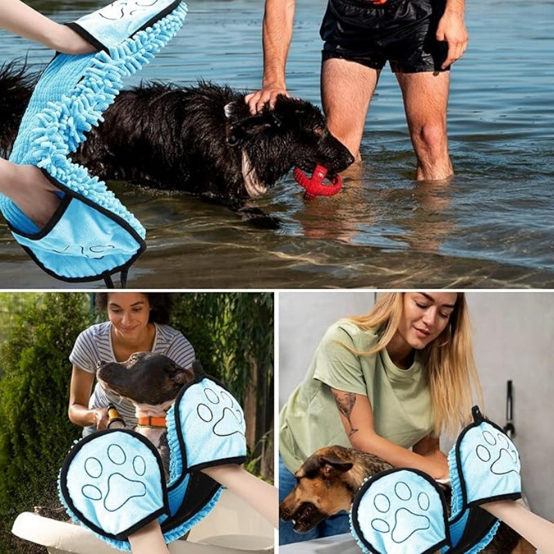 Ultra-Absorbent Quick-Dry Pet Bath Towel