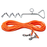 30FT Ground Stake Dog Tie-Out Leash