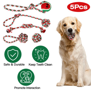5-Piece Dog Rope Toy Set – Chew, Tug & Play