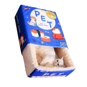 Cartoon Snack Box Cat Bed